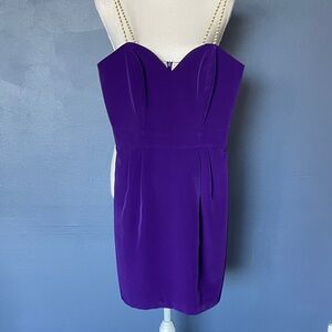 Source Unknown Strapless Dress in Deep Purple